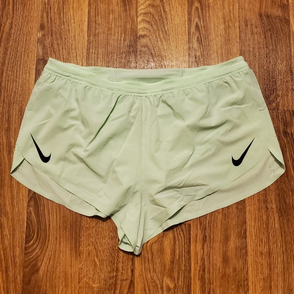Nike AeroSwift Shorts Men XL Mint Green 2" ADV Brief-Lined Racing FN3349-376 NEW - Picture 1 of 7